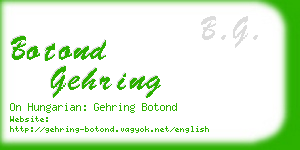 botond gehring business card